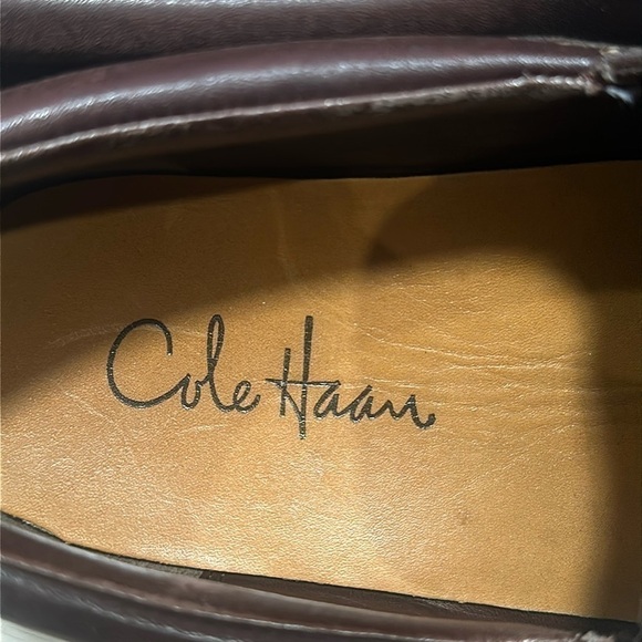 COLE HAAN Men’s Brown Leather Loafers Size 10M - Picture 4 of 8